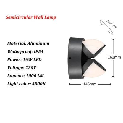 Rynx | LichtStijl - LED Outdoor Wall Lamp for Modern Gardens
