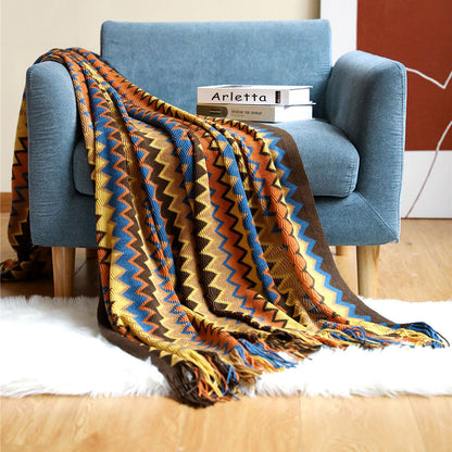 Rynx | Owen Colorful Chevron Bedspread