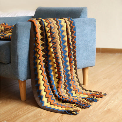Rynx | Owen Colorful Chevron Bedspread