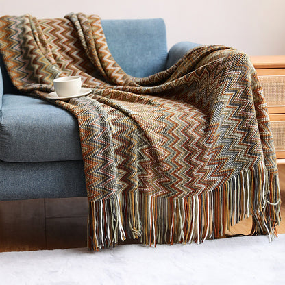 Rynx | Owen Colorful Chevron Bedspread