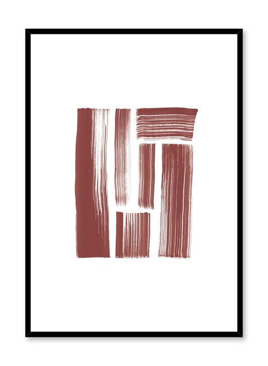 Rynx | Fat Stripes in Rust, Poster