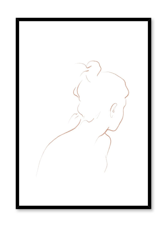 Rynx | Into the distance with beige lines, poster