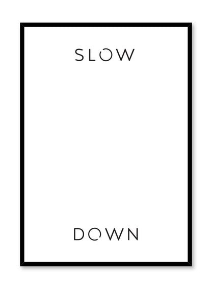 Rynx | Slow _ Down in White, Poster