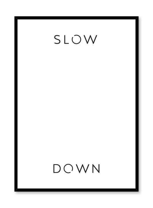 Rynx | Slow _ Down in White, Poster