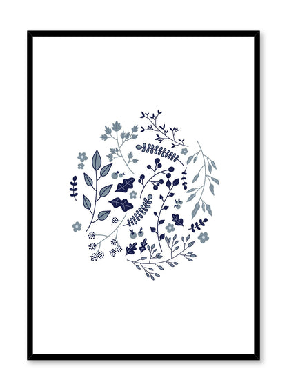 Rynx | Botanicals in Blue, Poster