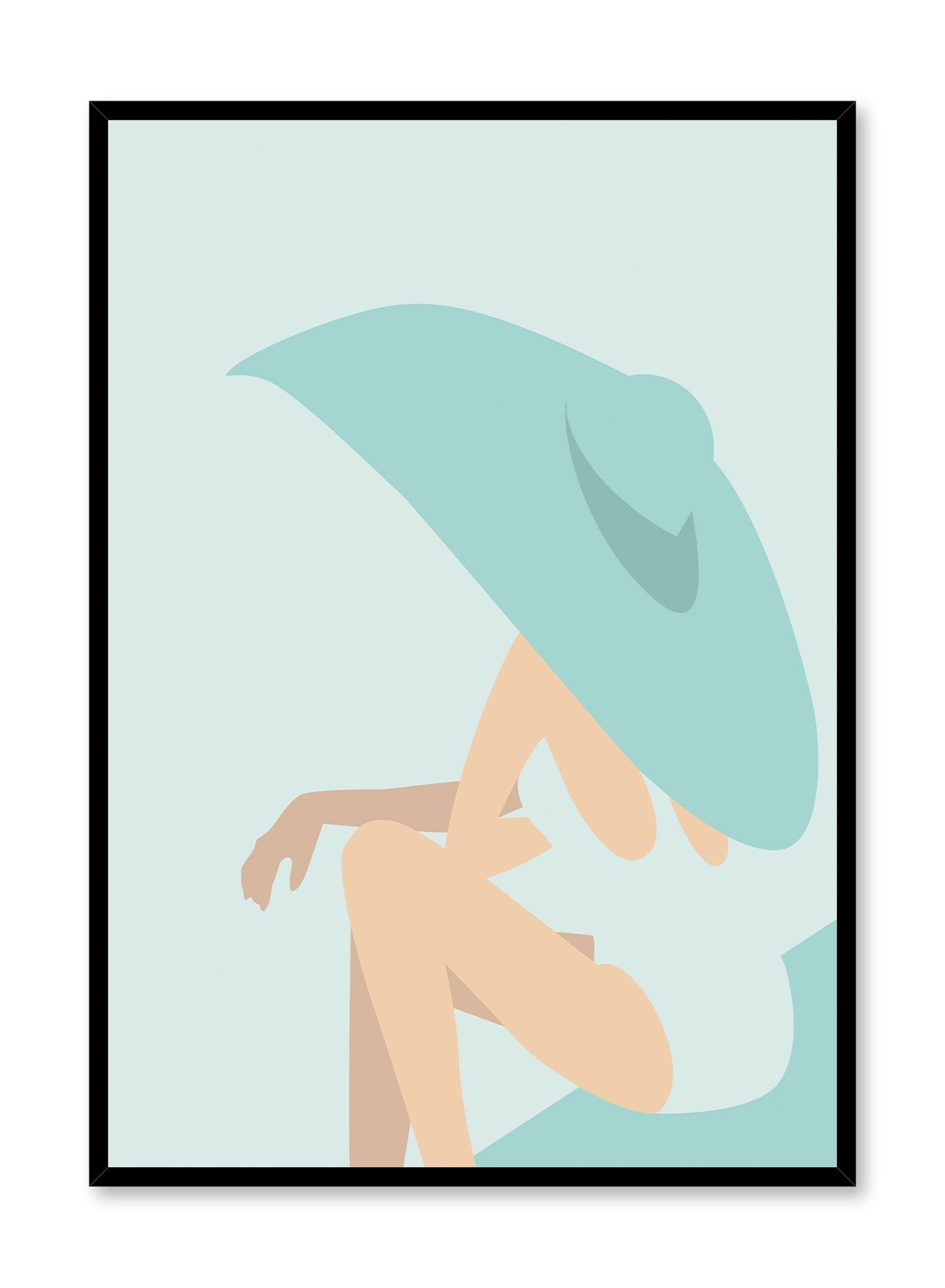 Rynx | Poolside Diva in Aqua, Poster