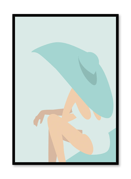 Rynx | Poolside Diva in Aqua, Poster
