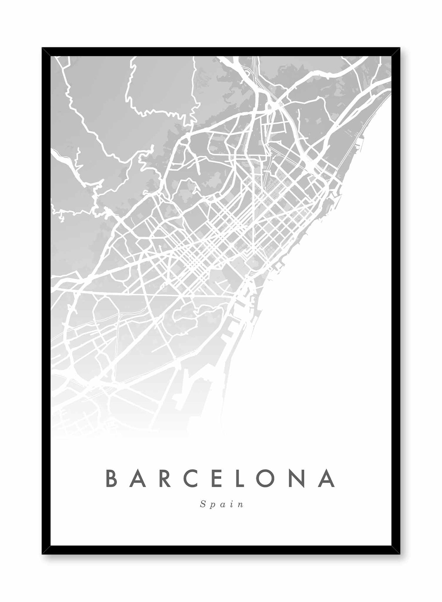 Rynx | Barcelona Map, Poster