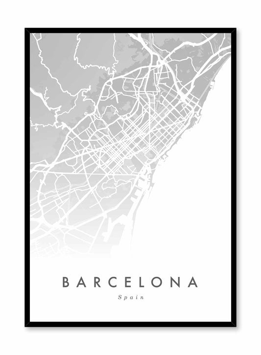 Rynx | Barcelona Map, Poster