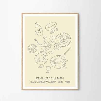 Rynx | Delights at the Table Print 21Cm x 29.7Cm (A4)