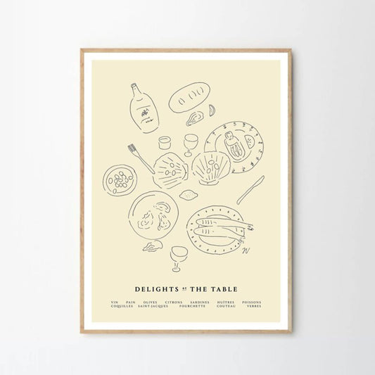 Rynx | Delights at the Table Print 21Cm x 29.7Cm (A4)