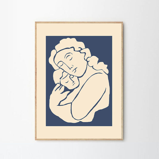 Rynx | Woman with Child Print 50Cm x 70Cm