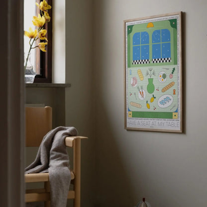 Rynx | A seat at my table Print 50Cm x 70Cm