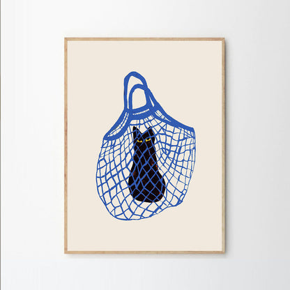 Rynx | The Cat'S In The Bag Print 40Cm x 50Cm