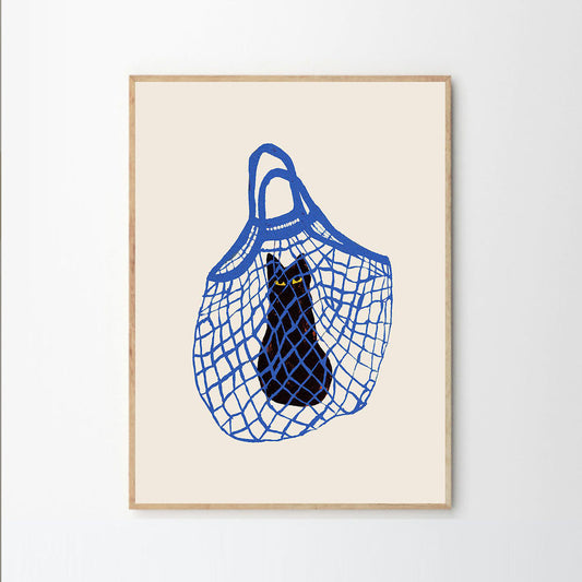 Rynx | The Cat'S In The Bag Print 40Cm x 50Cm