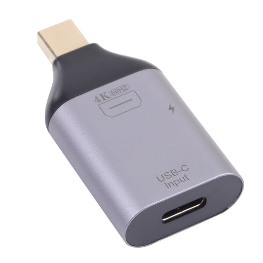 Rynx | 2 in 1 4K 60Hz Mini DP Male to USB-C / Type-C Charging + USB-C / Type-C Female Adapter