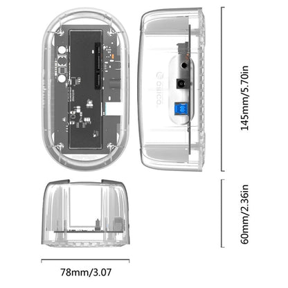 Rynx | ORICO 6139U3 2.5 / 3.5 Inch Transparent SATA to USB 3.0 Hard Drive Docking Station (Transparent)