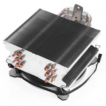 Rynx | 6 Copper Tubes CPU Cooler Hydraulic Bearings Cooling Fan Quiet Fan with RGB Lights 4 Pin for Intel: LGA775 1150 1151 1155 1156 1366 2011 (AMD: FM1 FM2 AM2 AM3+ AM4)