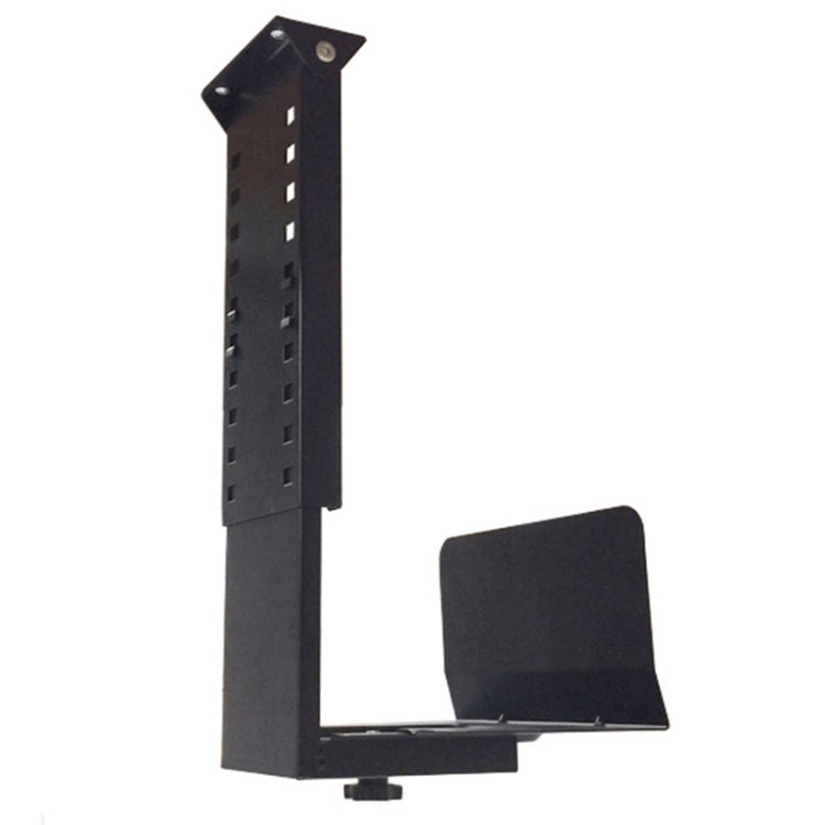 Rynx | Universal PC Case Holder CPU Stand Hanging Adjustable Computer Mainframe Host Mount, 300-500mm Height Adjustable, 145-235mm Width Adjustable (Black)