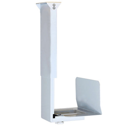 Rynx | Universal PC Case Holder CPU Stand Hanging Adjustable Computer Mainframe Host Bracket, 300-500mm height adjustable, 145-235mm width adjustable (White)