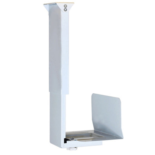 Rynx | Universal PC Case Holder CPU Stand Hanging Adjustable Computer Mainframe Host Bracket, 300-500mm height adjustable, 145-235mm width adjustable (White)