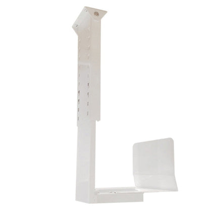 Rynx | Universal PC Case Holder CPU Stand Hanging Adjustable Computer Mainframe Host Bracket, 300-500mm height adjustable, 145-235mm width adjustable (White)