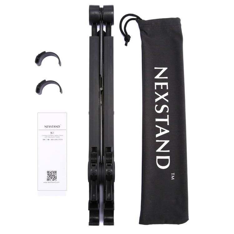 Rynx | NEXSTAND Portable Adjustable Foldable Table Stand for Laptop / Notebook, Suitable for: More than 11.6 inches (Black)