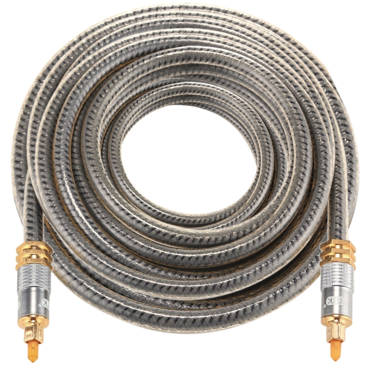 Rynx | EMK YL-A 10m OD8.0mm gold-plated metal head Toslink male to male digital optical audio cable