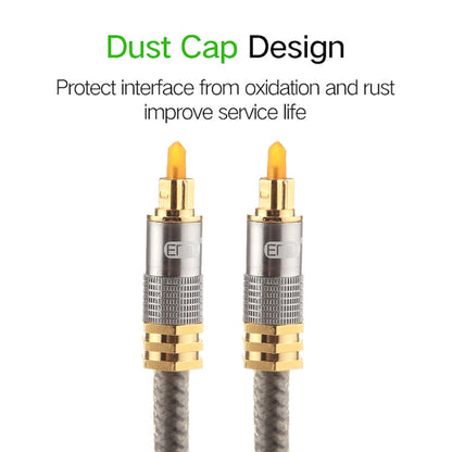 Rynx | EMK YL-A 20m OD8.0mm gold-plated metal head Toslink male to male digital optical audio cable