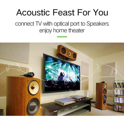 Rynx | EMK YL-A 20m OD8.0mm gold-plated metal head Toslink male to male digital optical audio cable
