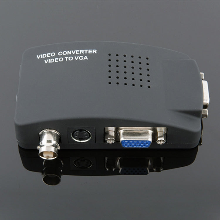 Rynx | HOWEI HW-2404 BNC / S-Video to VGA Video Converter (Black)