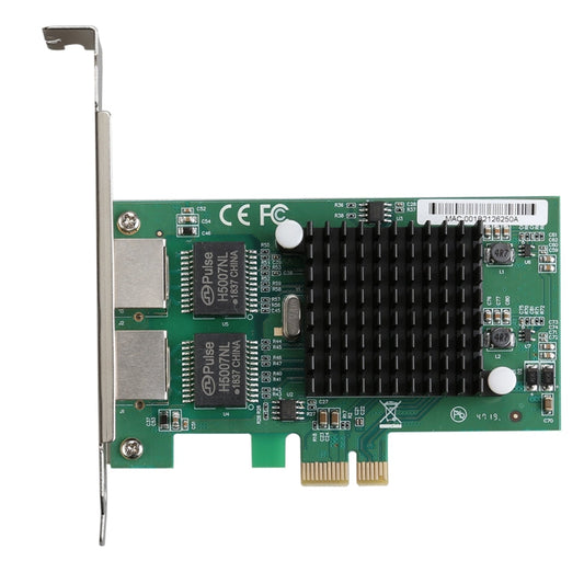 Rynx | TXA020 Intel 82575 Dual RJ45 Ports NIC 10/100/1000 Gigabit PCI Express PCIE x1 Network Card Adapter
