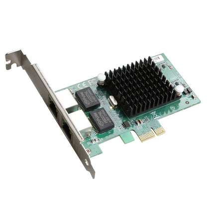 Rynx | TXA020 Intel 82575 Dual RJ45 Ports NIC 10/100/1000 Gigabit PCI Express PCIE x1 Network Card Adapter