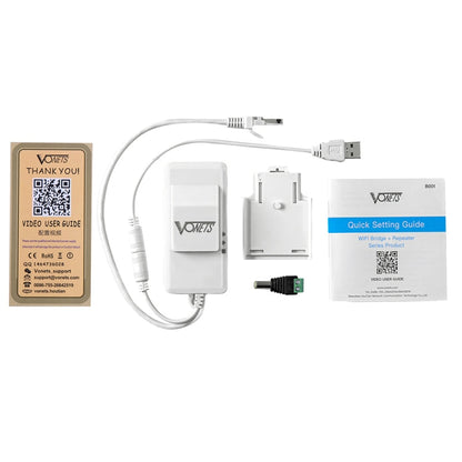 Rynx | VONETS VAP11AC 5G / 2.4G Mini Wireless Bridge with Fan Version 300Mbps + 900Mbps WiFi Repeater, Support for Video Surveillance & Control (White)
