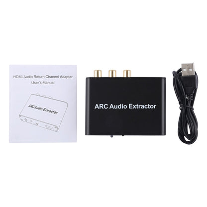 Rynx | 192KHz ARC Audio Extractor HDMI ARC to SPDIF + Coaxial + L/R Converter Audio Return Channel Adapter