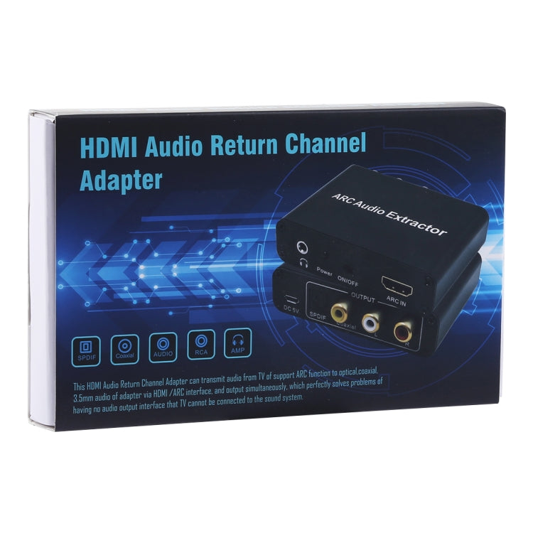 Rynx | 192KHz ARC Audio Extractor HDMI ARC to SPDIF + Coaxial + L/R Converter Audio Return Channel Adapter