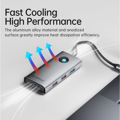 Rynx | ORICO PW11-5P Type-C / USB-C 5-in-1 5Gbps Multifunctional Docking Station (Dark Gray)