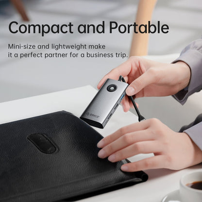Rynx | ORICO PW11-5P Type-C / USB-C 5-in-1 5Gbps Multifunctional Docking Station (Dark Gray)