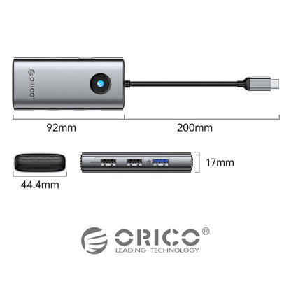Rynx | ORICO PW11-5P Type-C / USB-C 5-in-1 5Gbps Multifunctional Docking Station (Dark Gray)