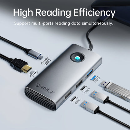 Rynx | ORICO PW11-5P Type-C / USB-C 5-in-1 5Gbps Multifunctional Docking Station (Dark Gray)