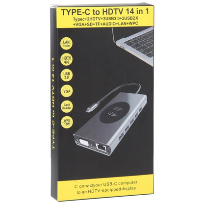 Rynx | 14 in 1 Type-C Docking Station with Wireless Charging (1000M Network Connection)