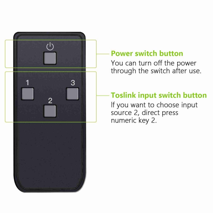 Rynx | NK-T32 Toslink 3 In 2 Out Switch/Splitter with IR Remote Control