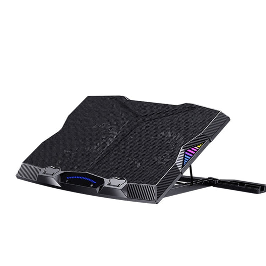 Rynx | Benks SR08 Notebook Computer Cooling Fan Pad Desktop Laptop Riser Stand with LED Light
