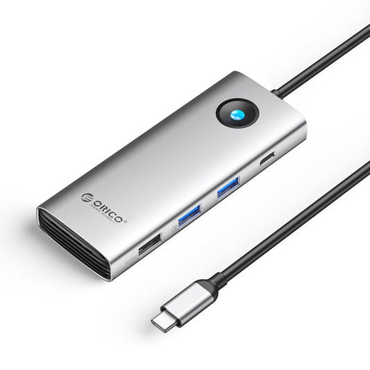 Rynx | ORICO PW11-8PC Type-C / USB-C 8-in-1 5Gbps Multifunctional Docking Station (Silver)