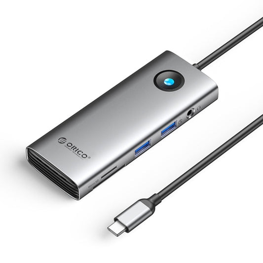Rynx | ORICO PW11-8PM Type-C / USB-C 8-in-1 5Gbps Multifunction Docking Station Card Reader (Dark Gray)