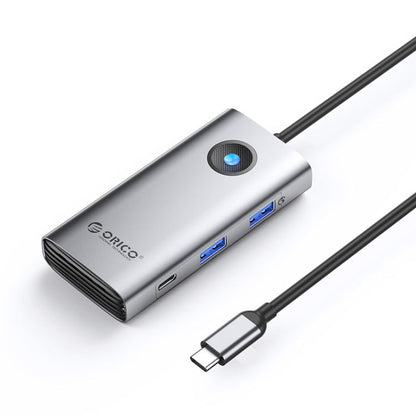 Rynx | ORICO ORICO-PW11-6PCR R45 Type-C / USB-C 6-in-1 5Gbps multifunctional docking station (Dark Grey)
