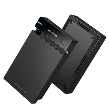Rynx | UGREEN US222 HDD Enclosure 2.5 / 3.5 Inch SATA to USB 3.0 SSD Adapter Hard Drive Box External HDD Enclosure, Supports UASP Protocol