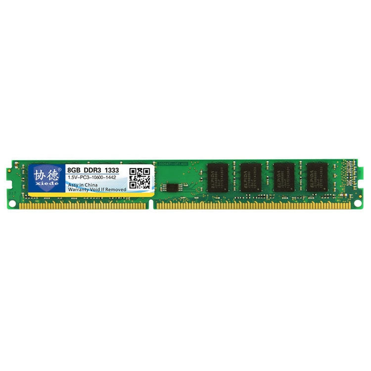 Rynx | XIEDE X032 DDR3 1333MHz 8GB 1.5V General Full Compatibility Memory RAM Module for Desktop PC
