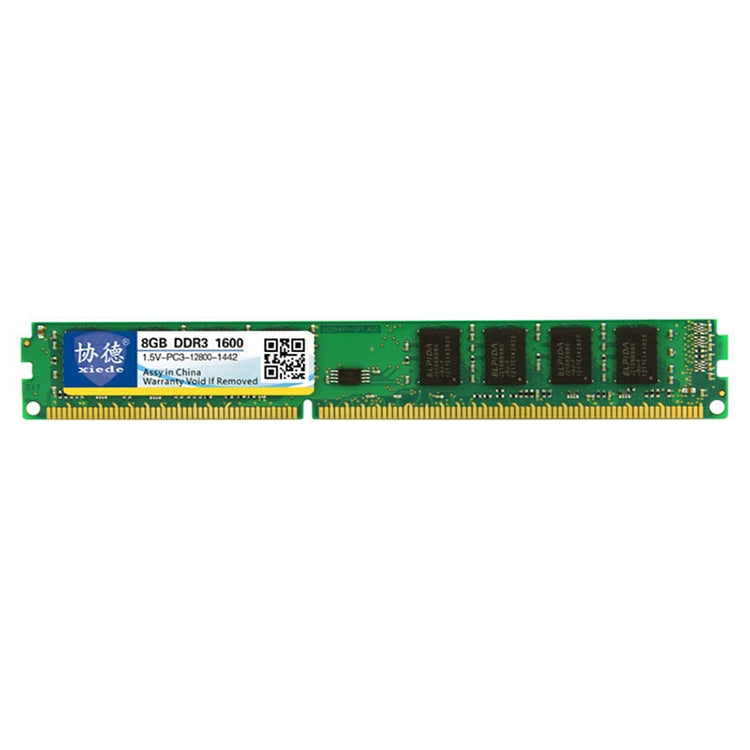 Rynx | XIEDE X035 DDR3 1600MHz 8GB 1.5V General Complete Compatibility Memory RAM Module for Desktop PC