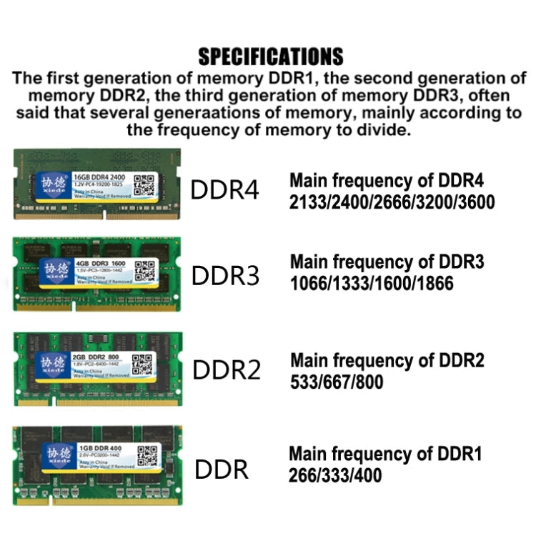 Rynx | XIEDE X035 DDR3 1600MHz 8GB 1.5V General Complete Compatibility Memory RAM Module for Desktop PC